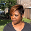 13x6 Lace Ombre Brown Highlights Layered Pixie Cut Wig