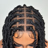 Natural Afro Twist Out Invisi Drawstring Full Lace Wig