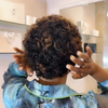 Full Lace Loose Curly Pixie Wig With Hybrid Hairline