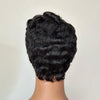 Vintage Glam Side-Part Wavy Pixie Cut 13x6 Lace Wig