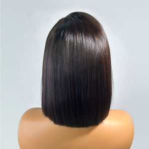 
            
                Load image into Gallery viewer, Natural Color Staight Side Part 13x4 Lace Frontal Bob Wig
            
        