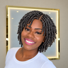 Salt and Pepper HD Full Lace Twist-out Afro Pixie Wig