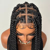 Full Lace Rope Twists Braided Wig With Invisi Drawstring