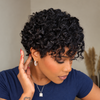 80s Retro Side-Part Curly Pixie 13x6 Lace Wig