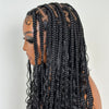 Full Lace Bohemian Braids With Soft Curls Drawstring Wig