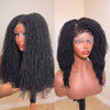 Full Lace Knotless Twist-out Microlocs Boho Wig with Invisible Drawstring