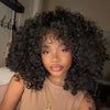 Glueless Voluminous Curly bob Wig With Bangs