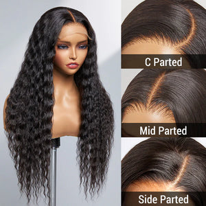 Middle Part Deep Wave 4x4 HD Glueless Lace Wig
