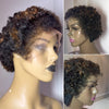 Full Lace Loose Curly Pixie Wig With Hybrid Hairline