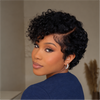80s Retro Side-Part Curly Pixie 13x6 Lace Wig