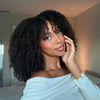 Afro Kinky Curly Layered Cut 5x5 Lace Closure Lace Wig