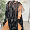 Full Lace Jumbo Knotless Braided Wig With Baby Hair Invisi Drawstring Wig
