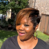 13x6 Lace Ombre Brown Highlights Layered Pixie Cut Wig
