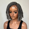 Salt and Pepper HD Full Lace Twist-out Pixie Wig with Baby Hairs