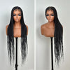 Full Lace Criss-Cross Long Box Braids Wig With Drawstring