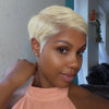Couture 613 Blonde Layered Pixie 13x6 Lace Wig with Side Part