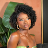 Afro Coily Curly 13×4 Lace Frontal Human Hair Wig With Baby hair