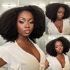 Wear & Go Kinky Coils Half Wig With Drawstring 100% Human Hair