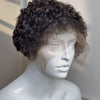 Full Lace Loose Curly Pixie Wig With Hybrid Hairline
