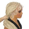 #613 Blonde Full Lace Knotless Box Braided with Baby Hair Bohemian Invisi Drawstring Wig