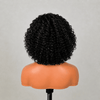 Natural-Looking Short Kinky Curly Bob Side Part lace Front Wig for Summer