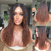Full Lace Micro Kinky Twists Knotless Braided Wig With Invisi Drawstring