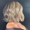 13x4 Lace Chic Blonde Highlight Bob Human Hair Wig