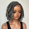 Salt and Pepper HD Full Lace Twist-out Pixie Wig with Baby Hairs