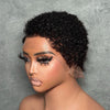 Full Lace Minimal Curly Afro Pixie Cut Wig With Drawstring