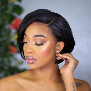 Wear And Go Celebrity Style Short Cut Side Part Bob Wig