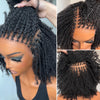 Full Lace Knotless Twist-out Mini Locs Boho Invisi Drawstring Wig