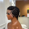 13x4 Lace Finger Wave Short Pixie Wig