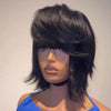 Short Layered Cut Hair With Fringe Bang 13x4 Lace Wig