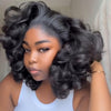 Natural Black Bouncy Loose Curly 13×4 Lace Front Human Hair Wig