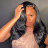 Natural Black Body Wave 13×4 Lace Frontal Human Hair Wig
