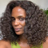 Put On And Go Natural Brown Cambodian Curly 5x5 Lace Wig