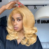 13x4 Lace Frontal Effortless Chic Golden Blonde Layers Wig
