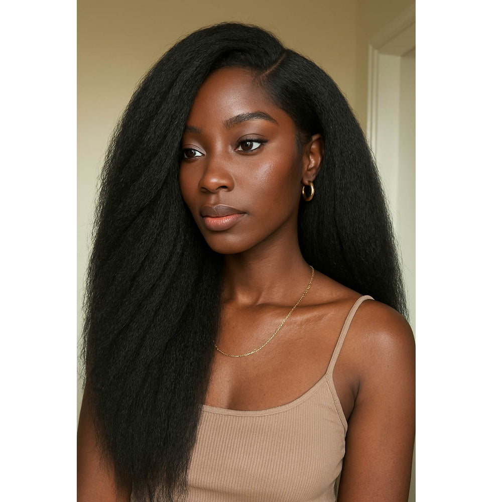
            
                Load image into Gallery viewer, Thin Leave Out I Part Wig Kinky Straight
            
        