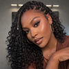 HD Full Lace Knotless Boho Braided Curly Wig With Invisi Drawstring Wig