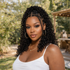 HD Full Lace Knotless Boho Braided Curly Wig With Invisi Drawstring Wig