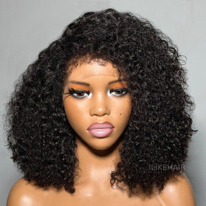 Trendy Curly With Hybrid Hairline 13x4 HD Lace Front Wig