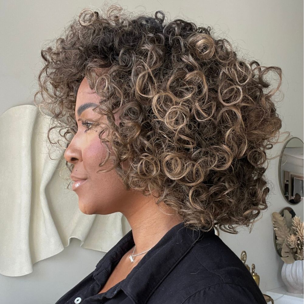 Put on & Go Ombre Light Blonde Short Brazilian Rose Curls Wig