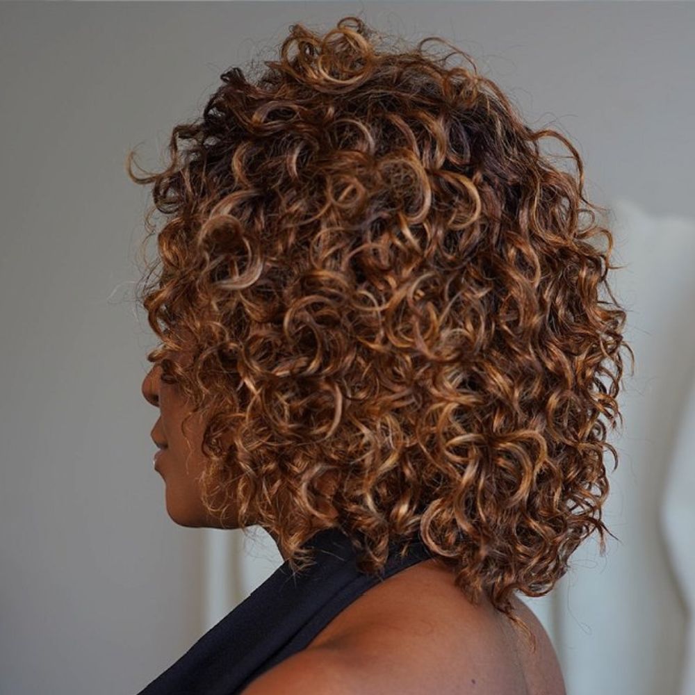 Put On & Go Pixie Curly Ombre Auburn Brown Wig