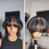 Designer Pixie Cut Lace Wig With Bangs