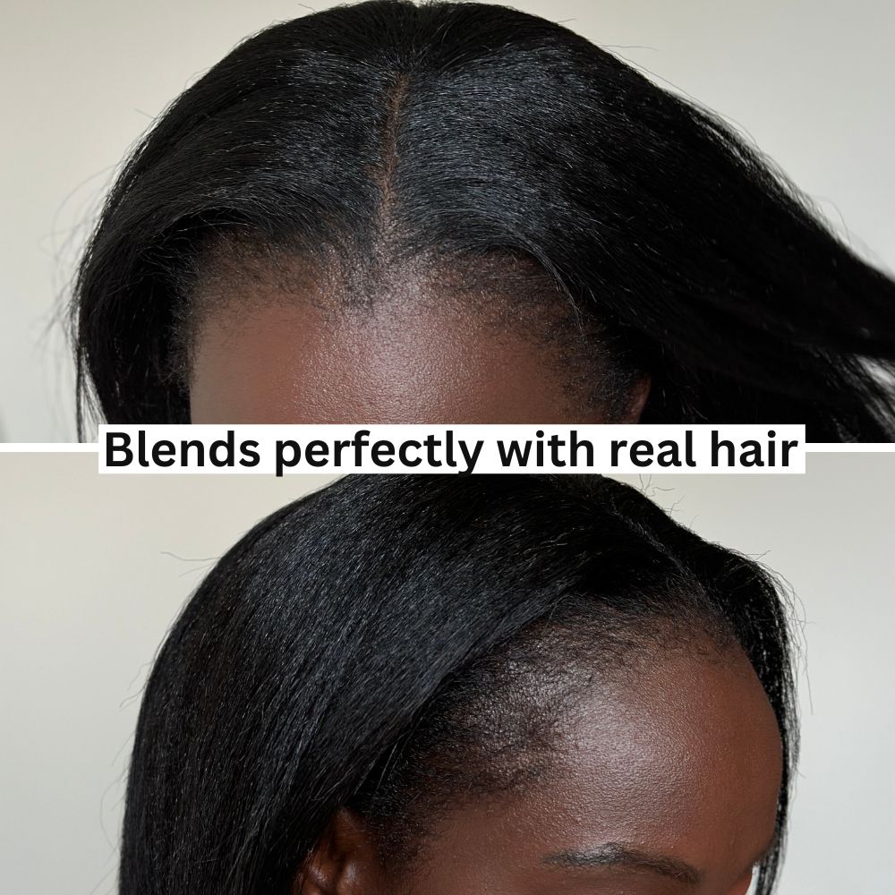 Thin Leave Out Yaki Straight V Part Wig Beginner Friendly