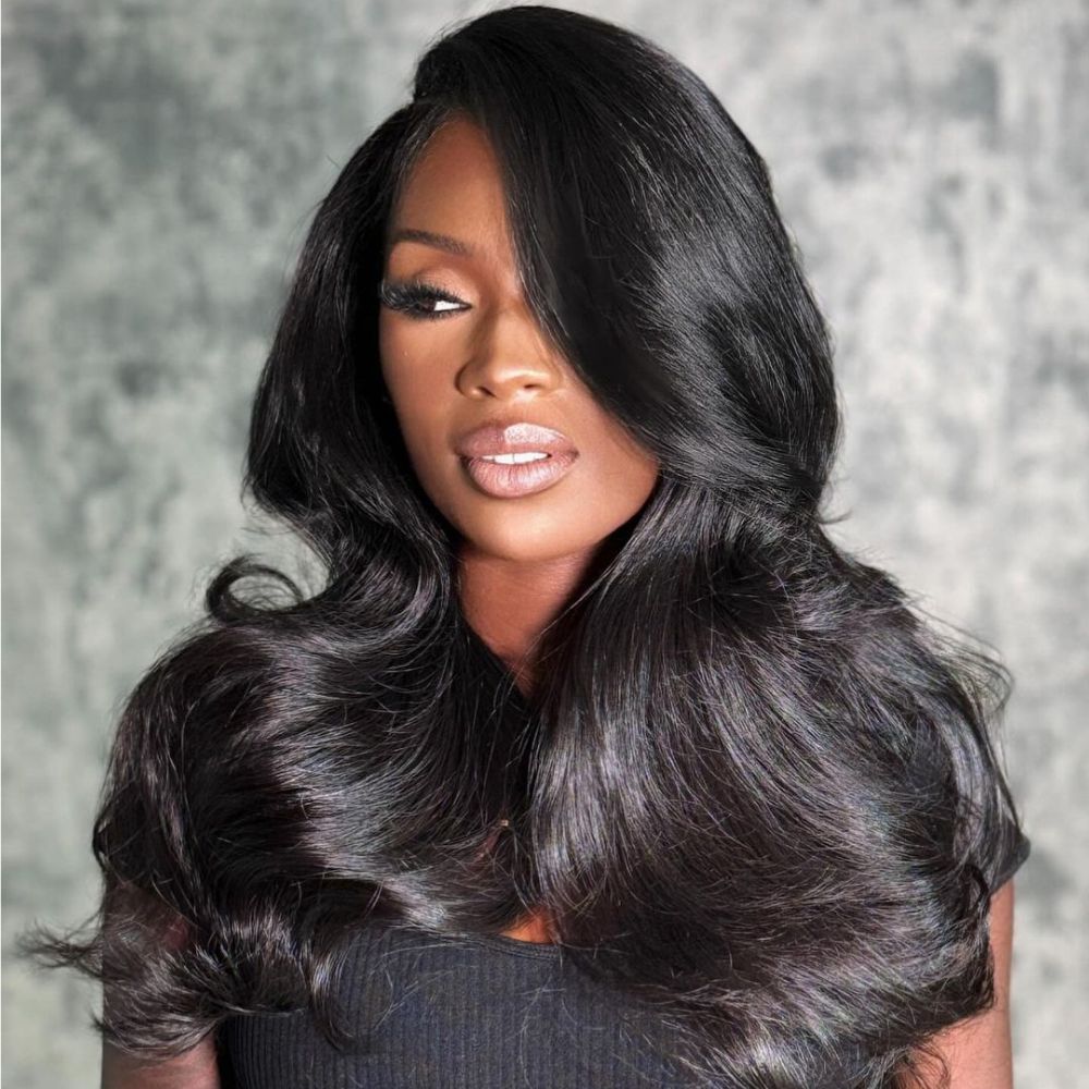 Side Part Quick Wave With Layers 13x4 Lace Front Wig