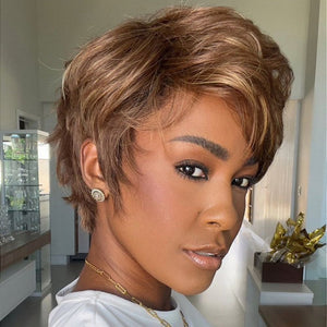 Put on  & Go Versatile Honey Blonde Pixie Cut Wig