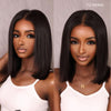 Put on & Go Short Cut Silky Straight Bob 5x5 Lace Closure Wig