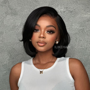 Classic & Chic Layered Cut Blowout Bob Lace Glueless Wig