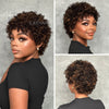 Put on & Go Highlight P2/27 Short Afro Curly Wig With Bangs
